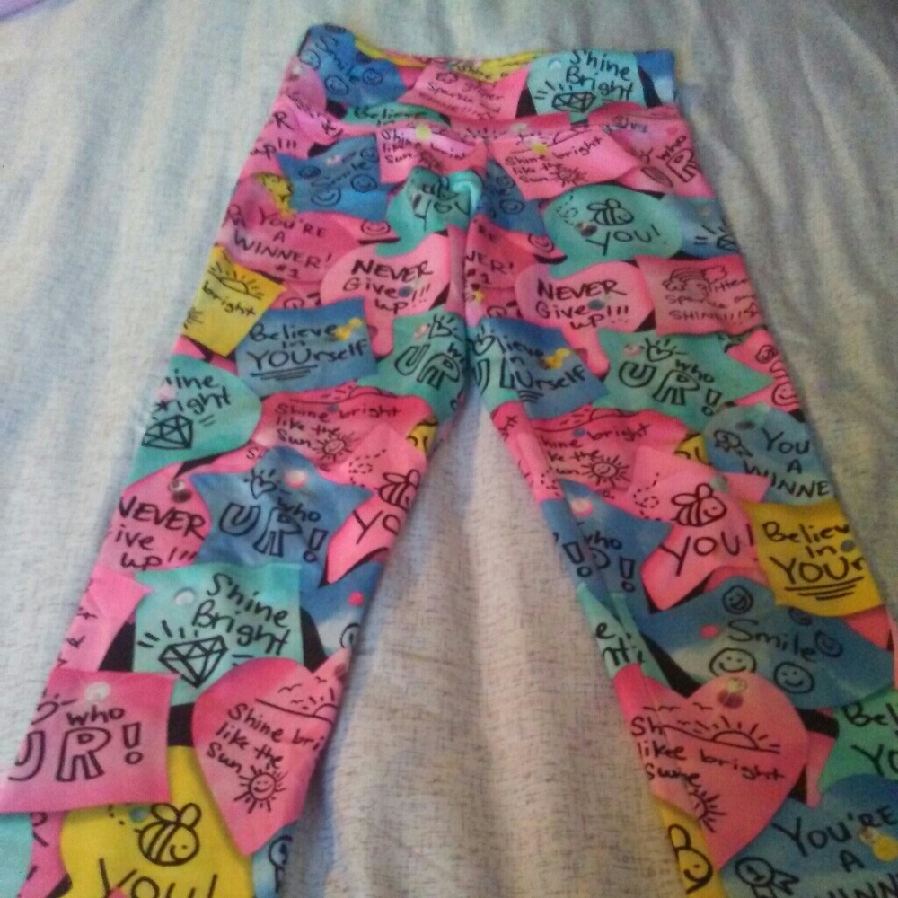 Multicolored printed pants
